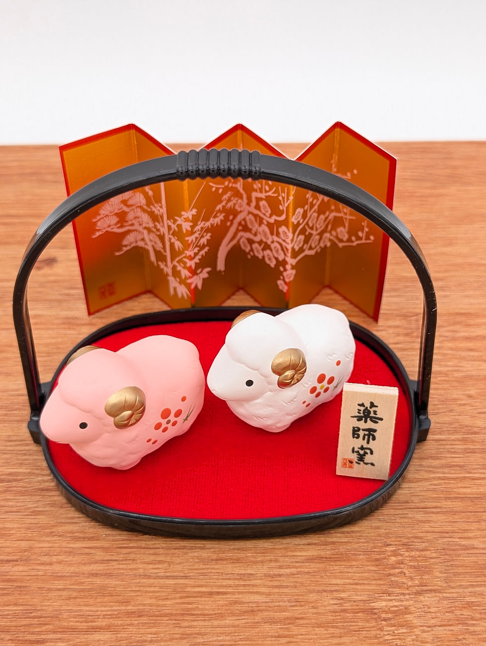 Miniature : Figurines Duo Eto mouton - Neuf rose/blanc