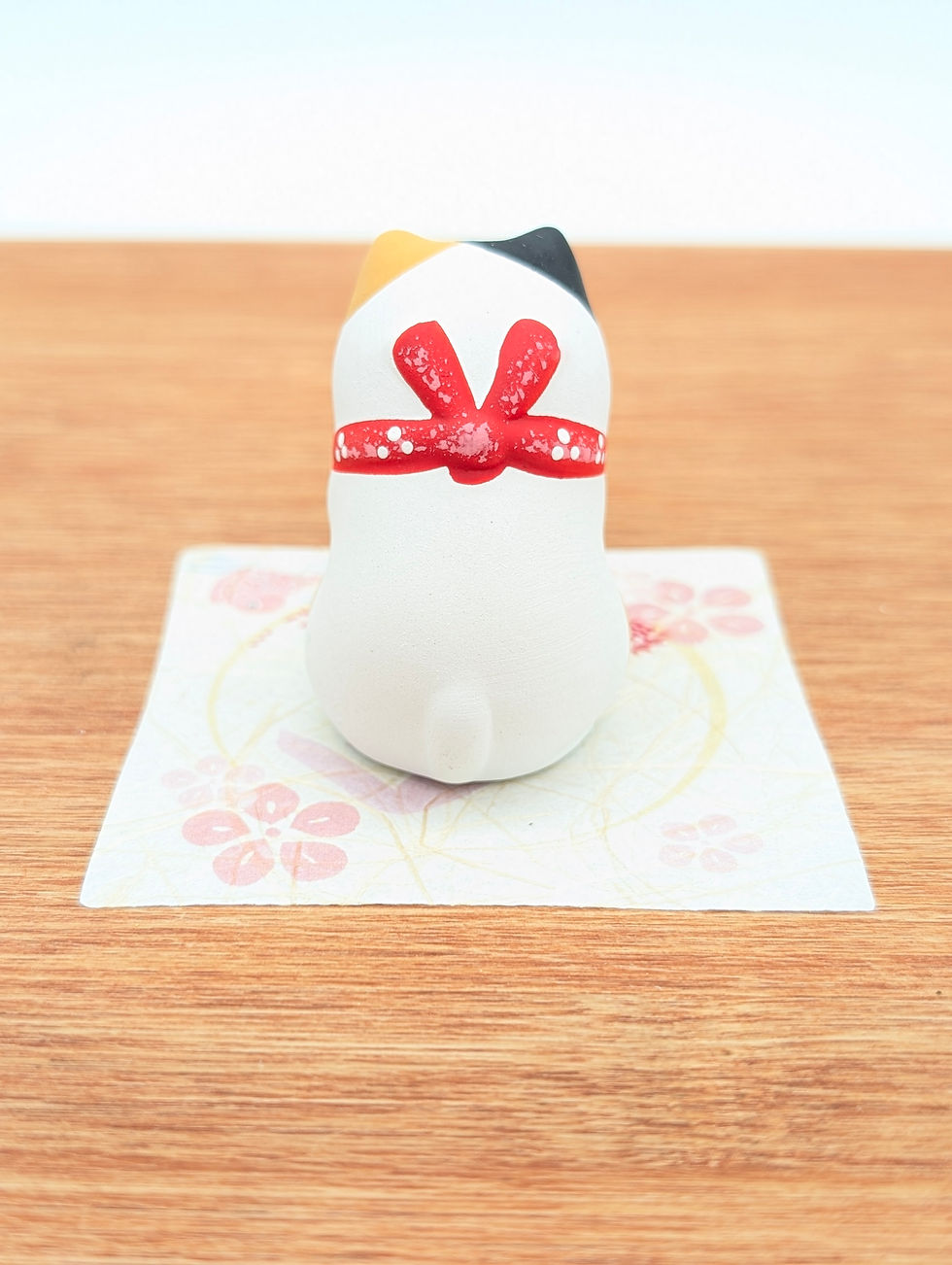 Miniature : Gassho Neko Tricolore - Chat qui Prie 