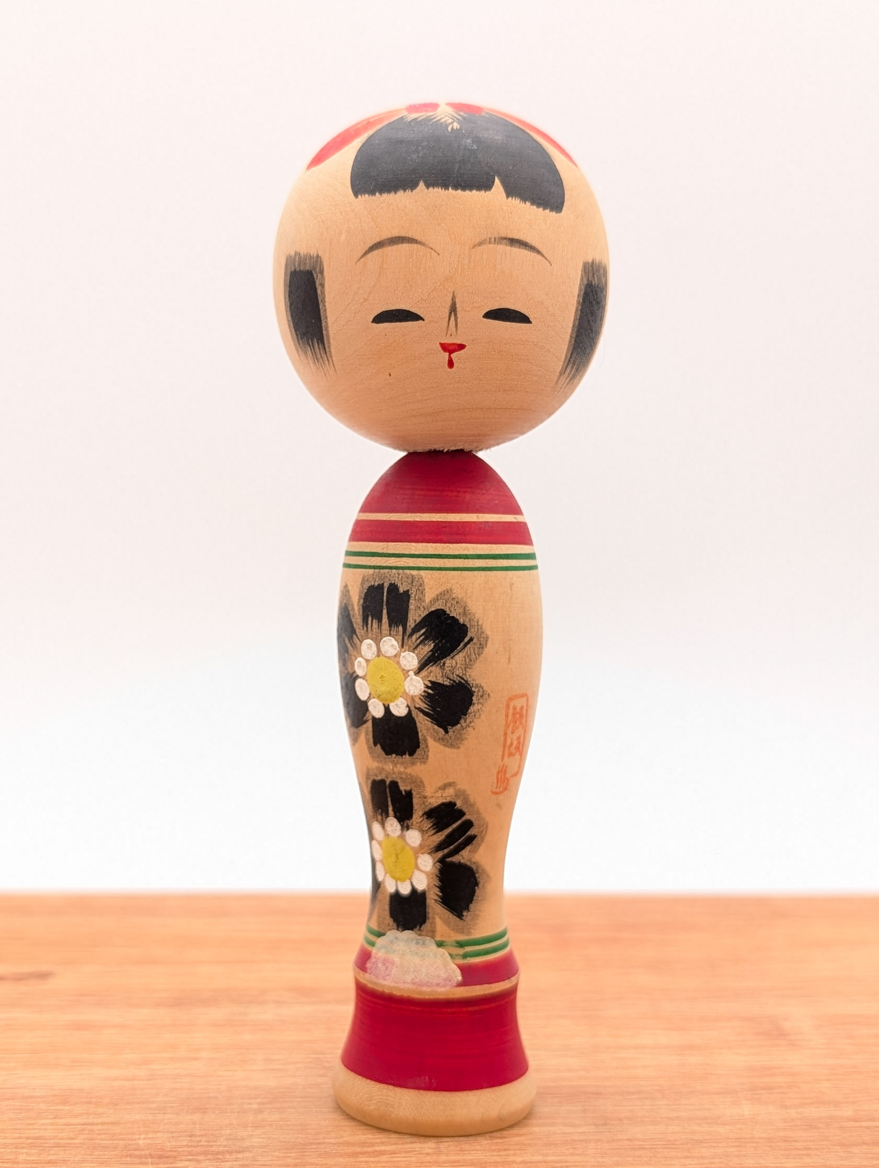 Poupée Kokeshi vintage - Katsusaka Onsen 14,5 cm
