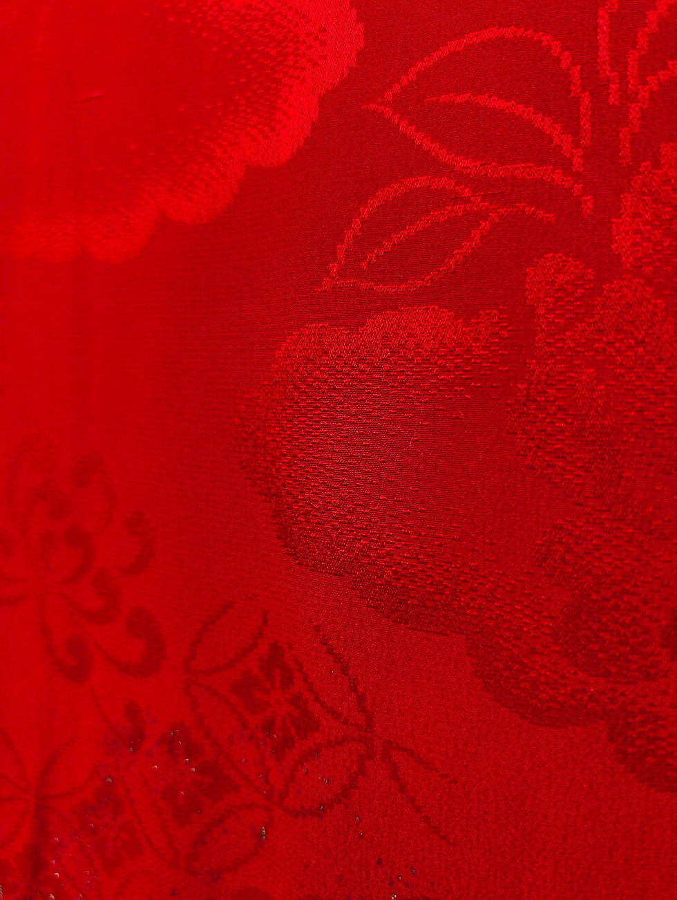 Miniature : Sous-kimono Nagajuban Vintage Rouge et Or