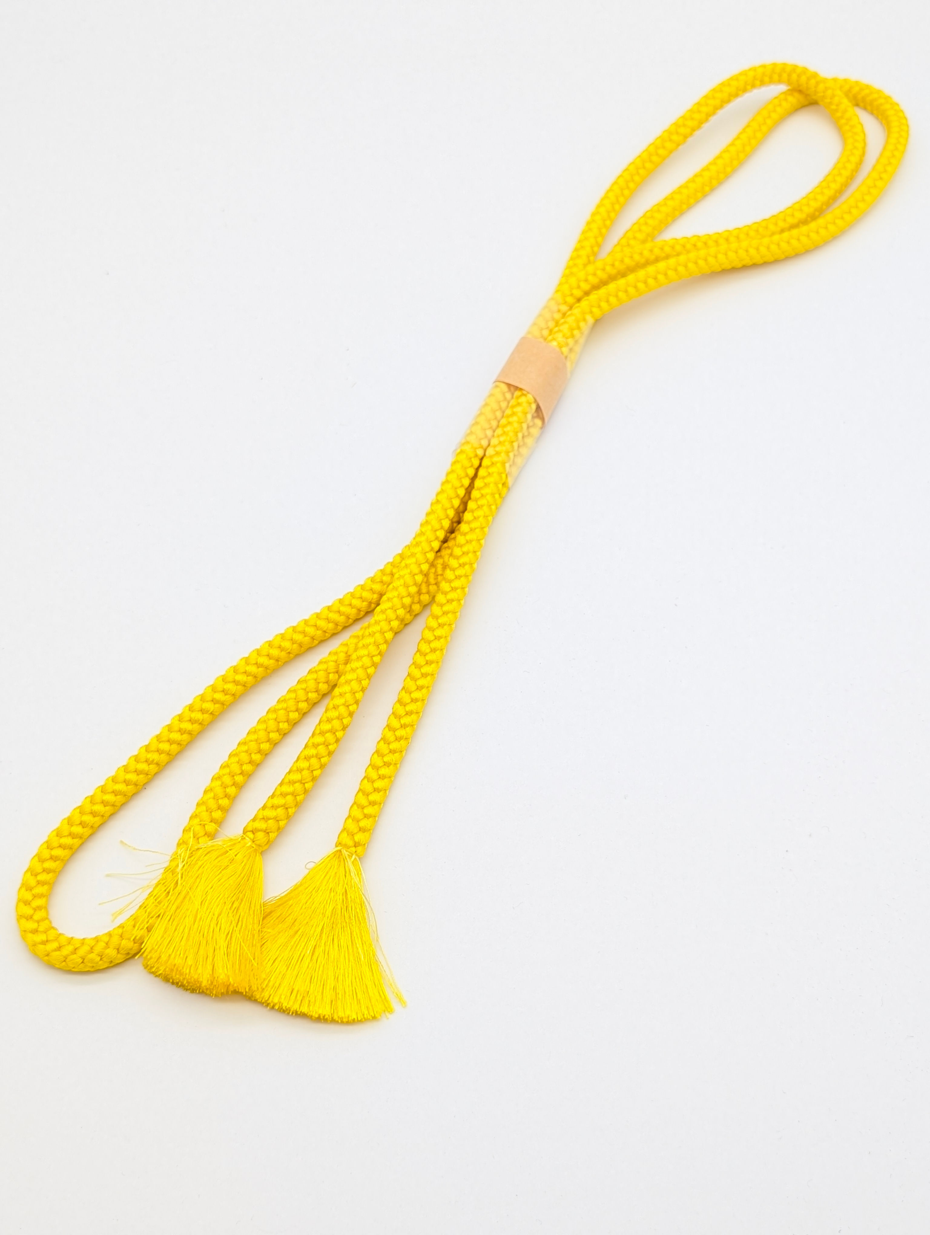 Cordon Obijime Vintage Jaune - Accessoire Traditionnel pour Kimono