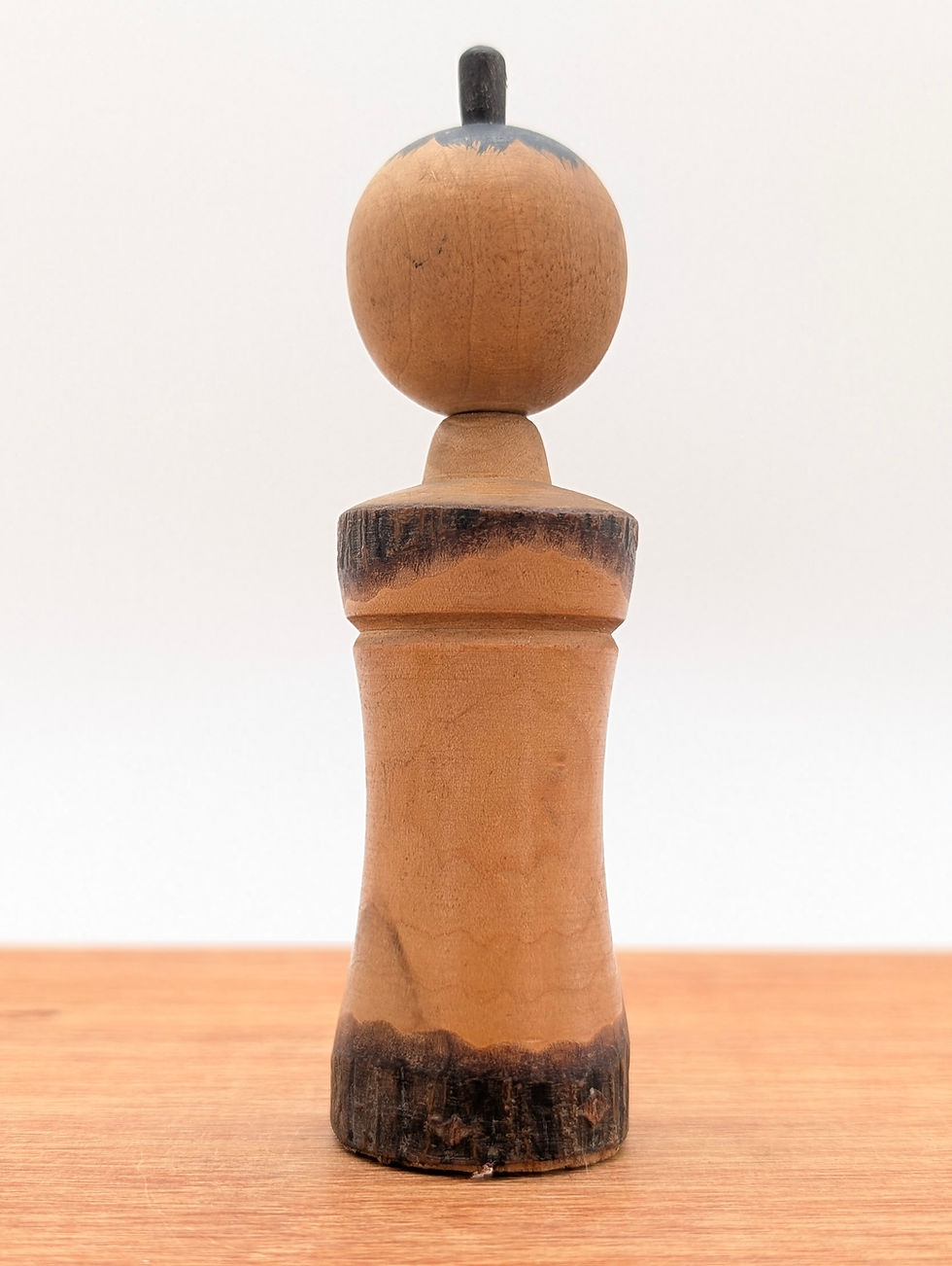 Miniature : Kokeshi vintage calligraphiée & Paysage - 12 cm