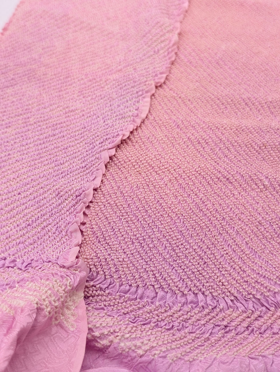 Miniature : Obiage Vintage - Violet Dégradé & Shibori 