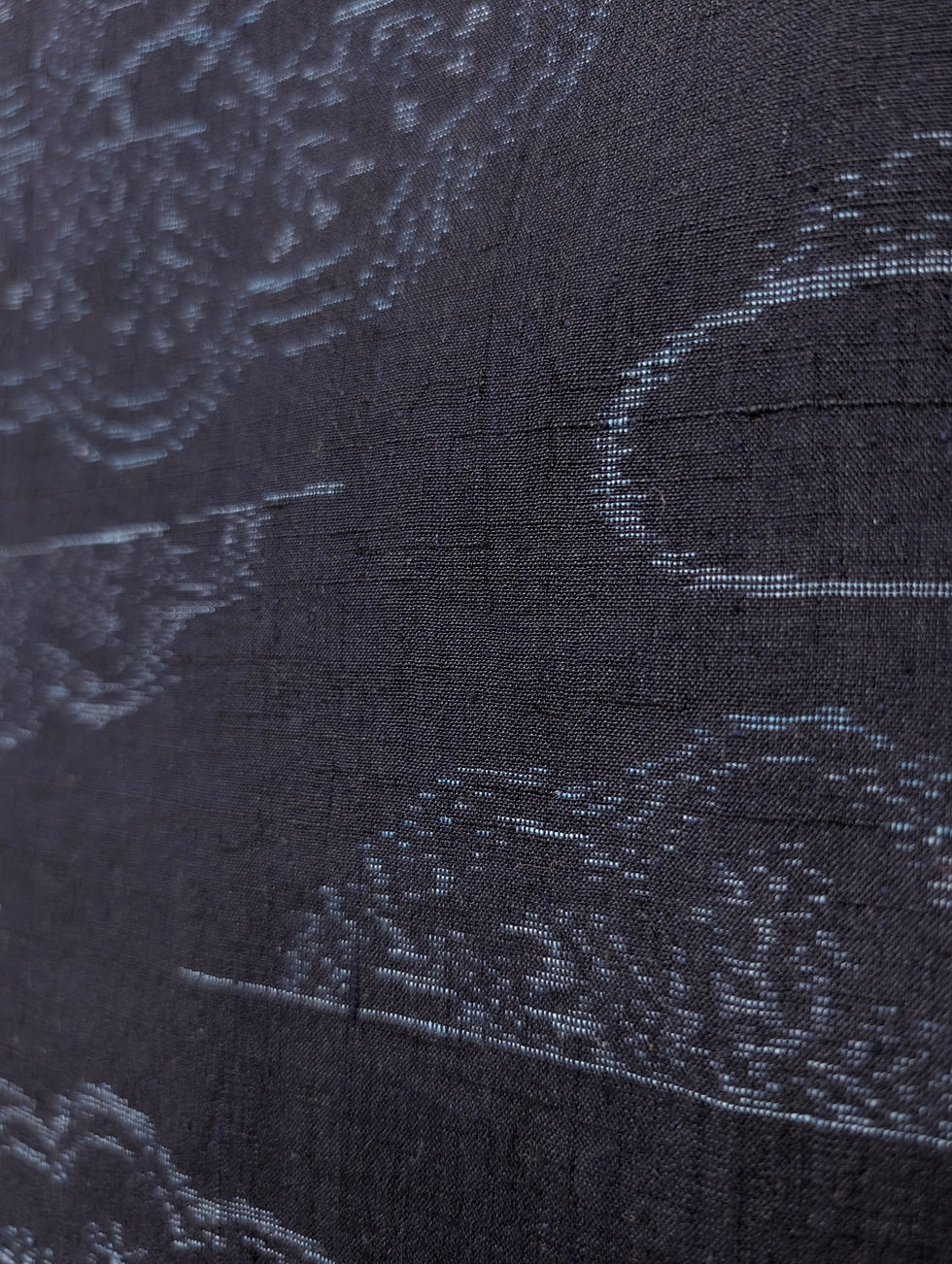 Miniature : Kimono vintage bleu nuit - Nuages