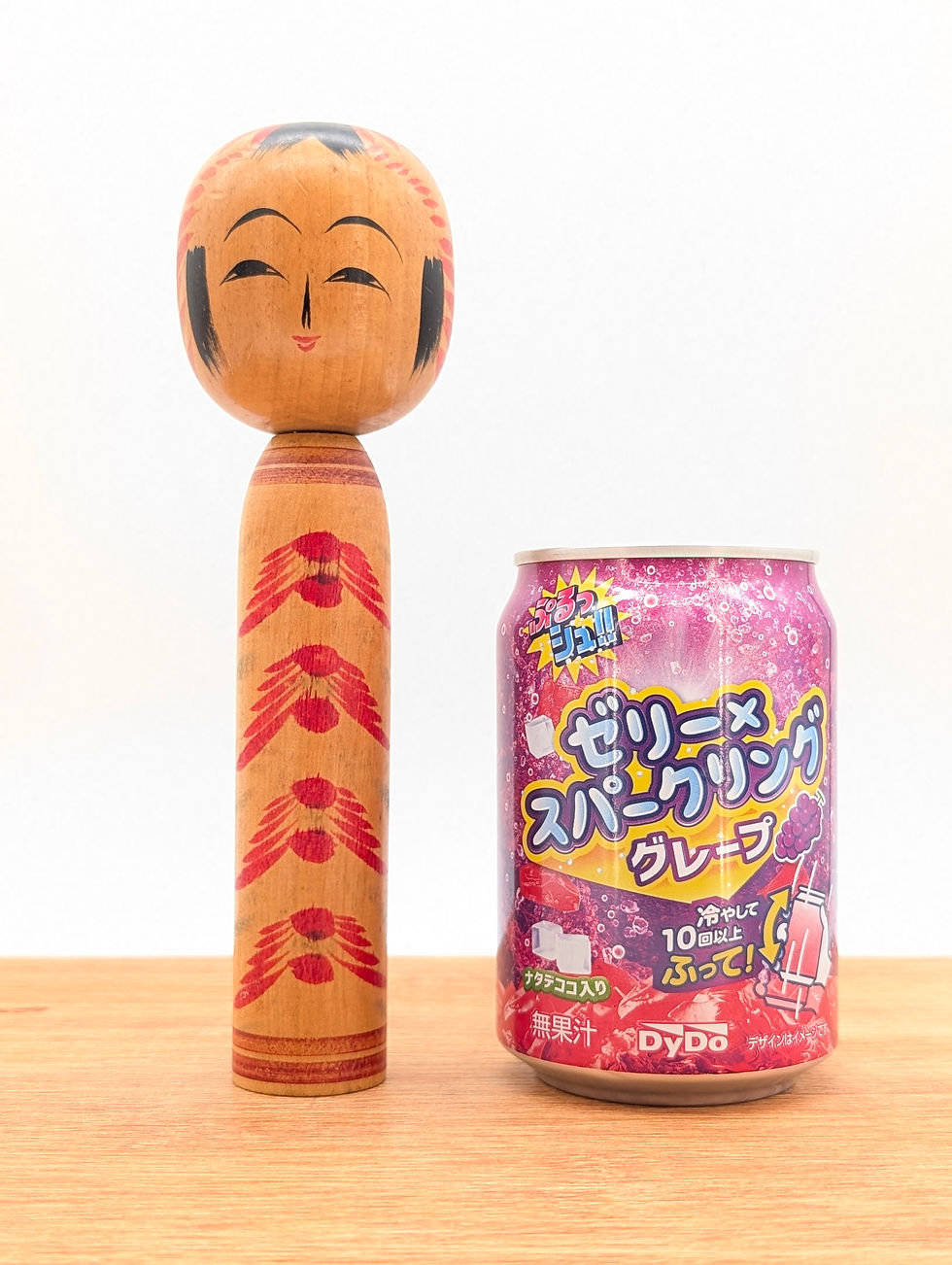Miniature : Kokeshi Vintage Style Togatta - Motif Floral 18cm