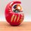 Miniature : Daruma Rouge Traditionnel Japonais 