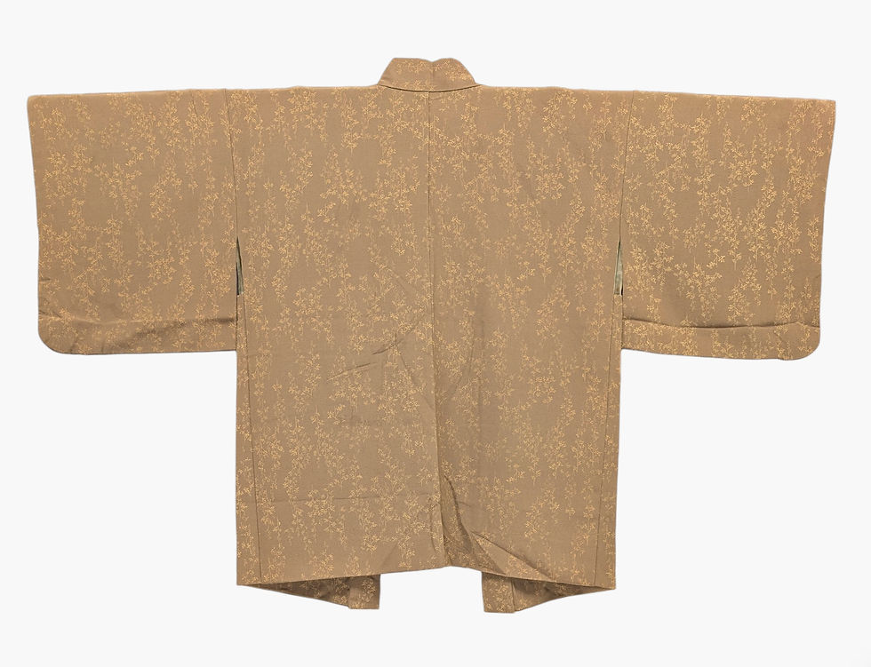 Miniature : Veste Haori Vintage Taupe - Motif Botanique