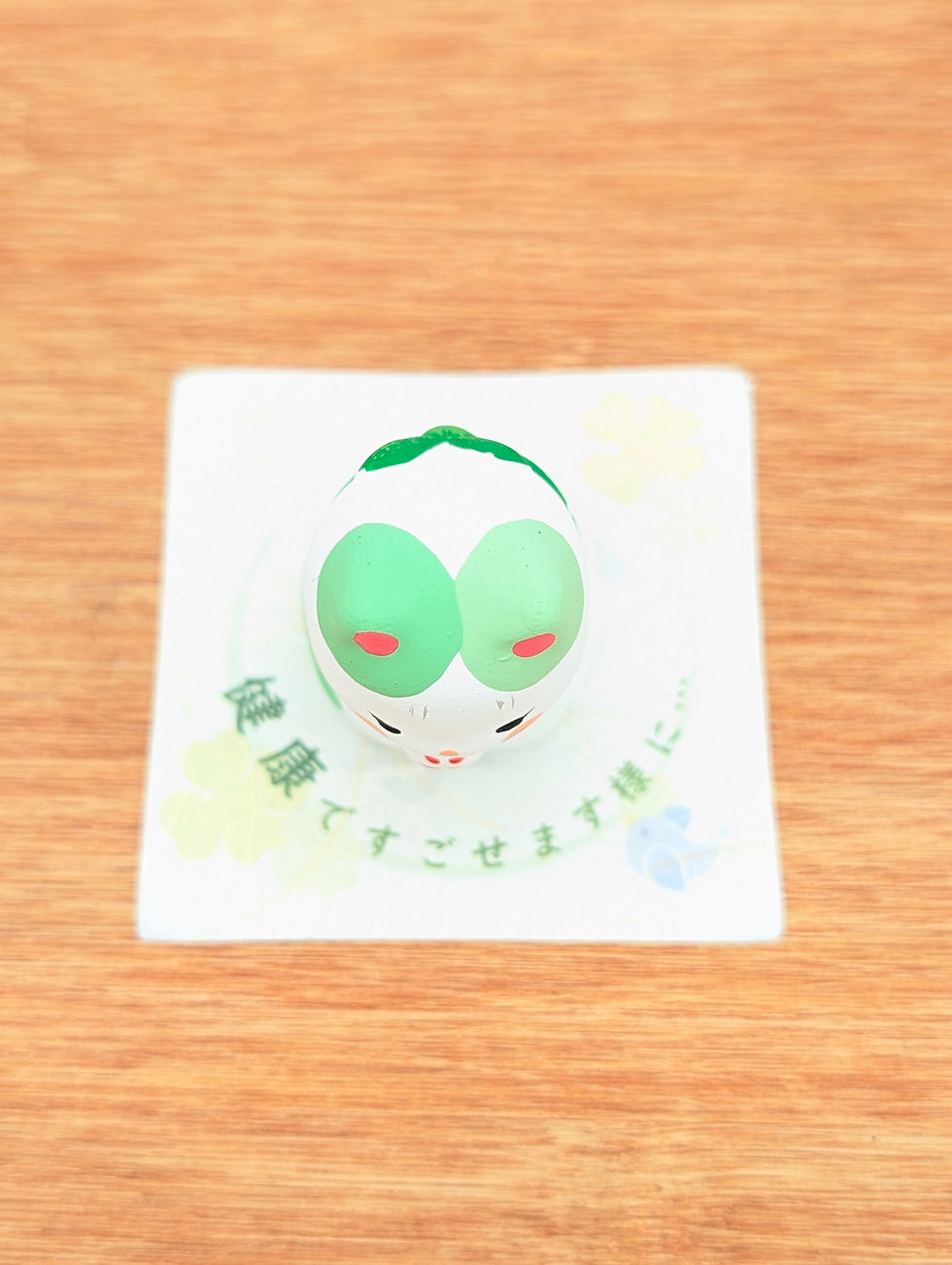 Miniature : Gassho Neko Vert - Chat Priant 