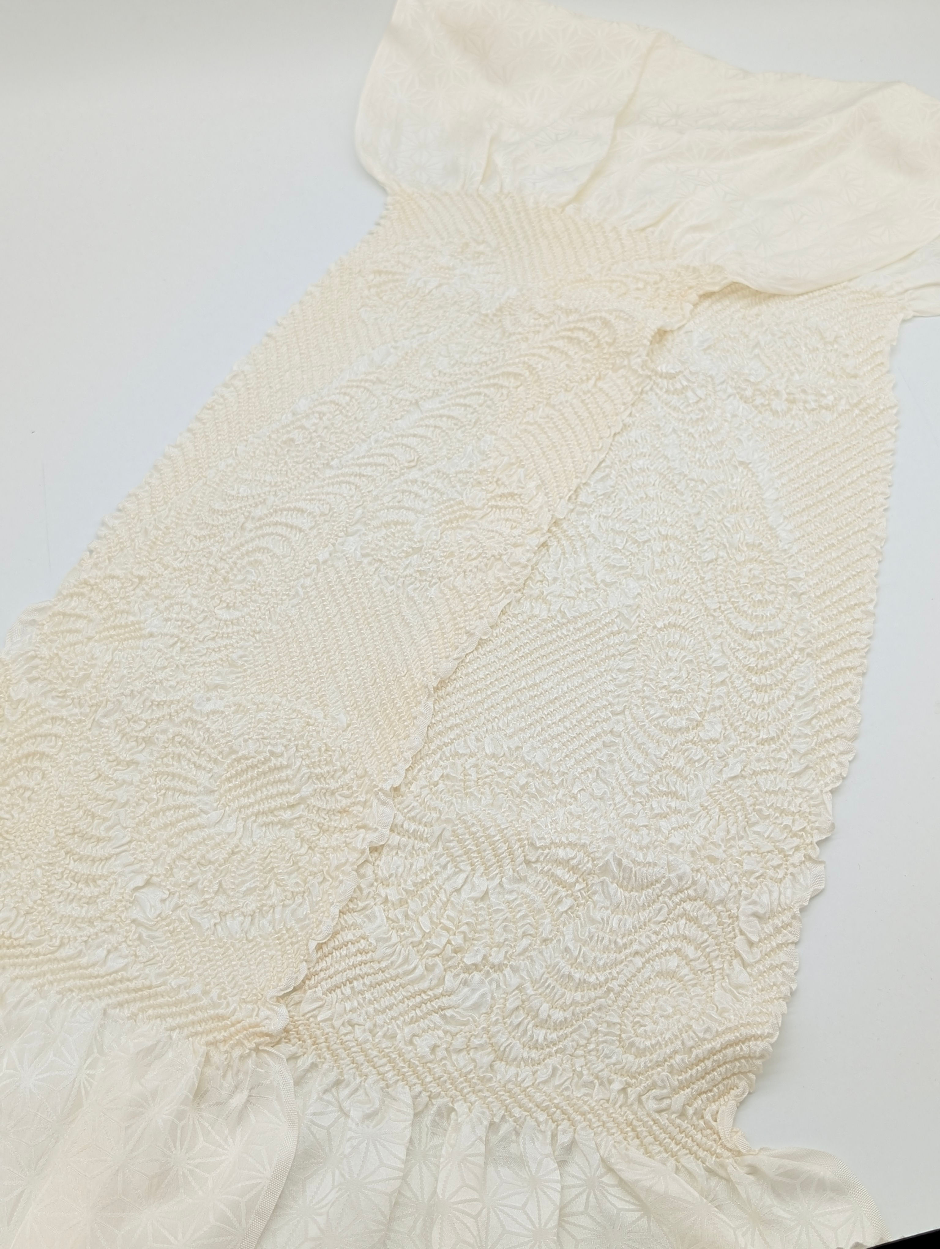 Ceinture Obiage Vintage Blanc - Accessoire Kimono