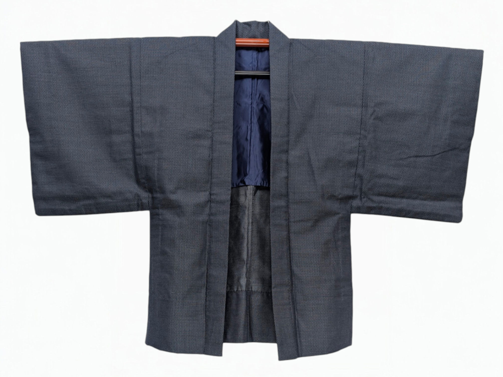 Veste Haori Vintage - Bleu Nuit Texturé