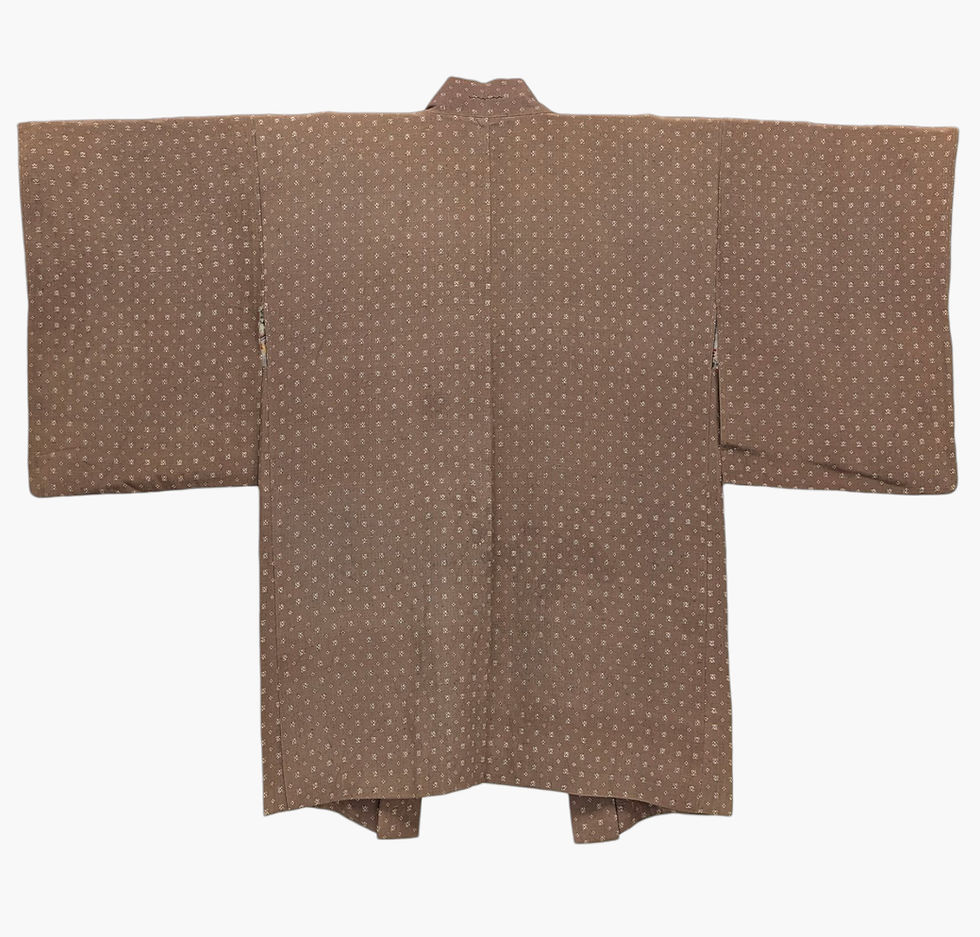 Miniature : Veste Japonaise Marron - Haori Vintage 