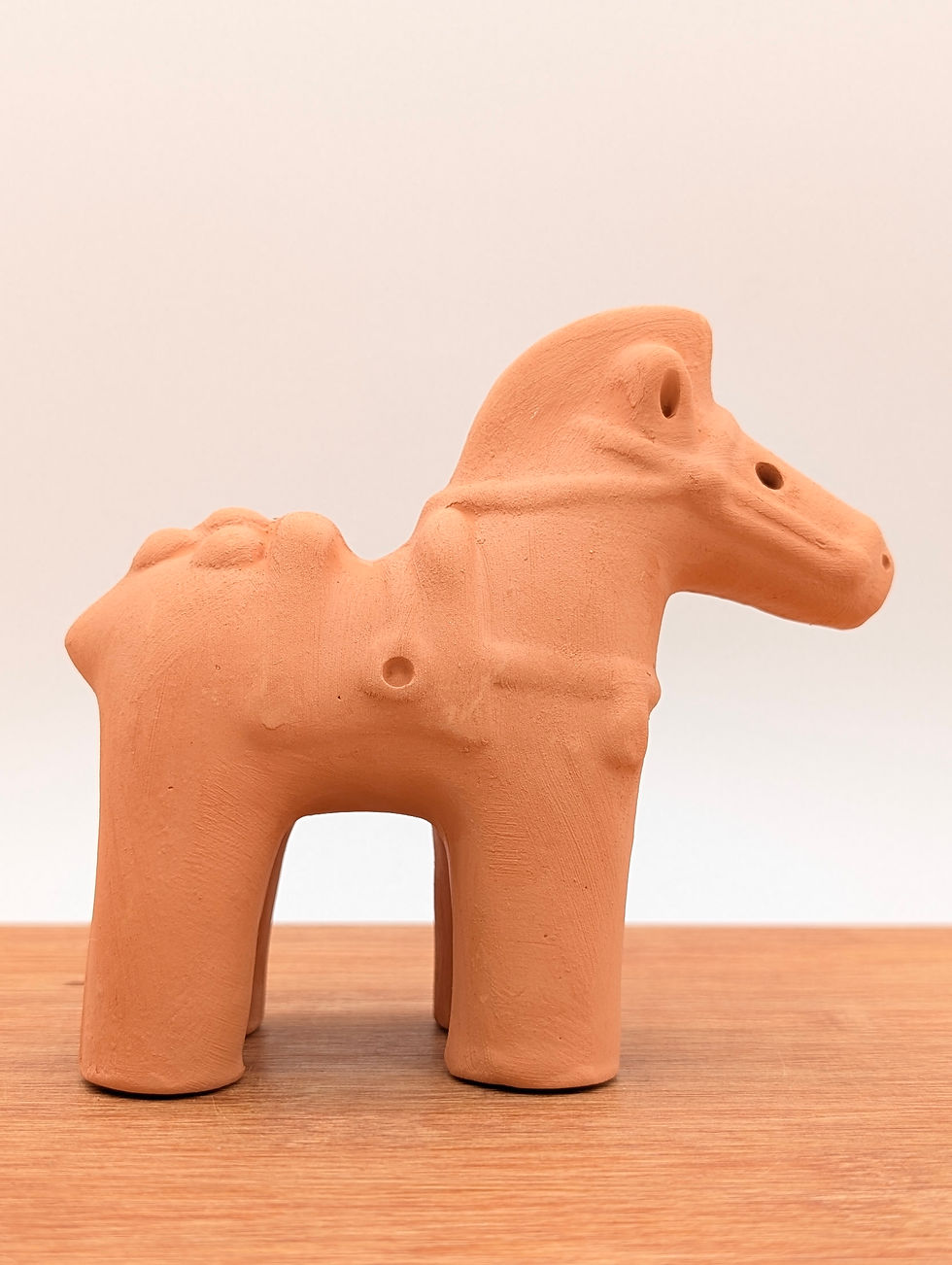 Miniature : Statue Haniwa cheval - Neuf - Terre cuite - 12,5cm