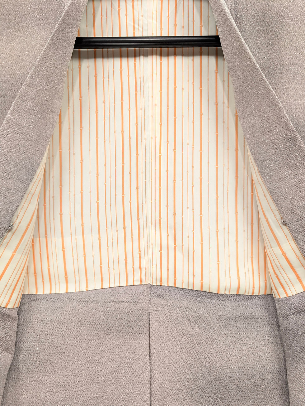 Miniature : Haori vintage gris lavande - Crêpe ombré
