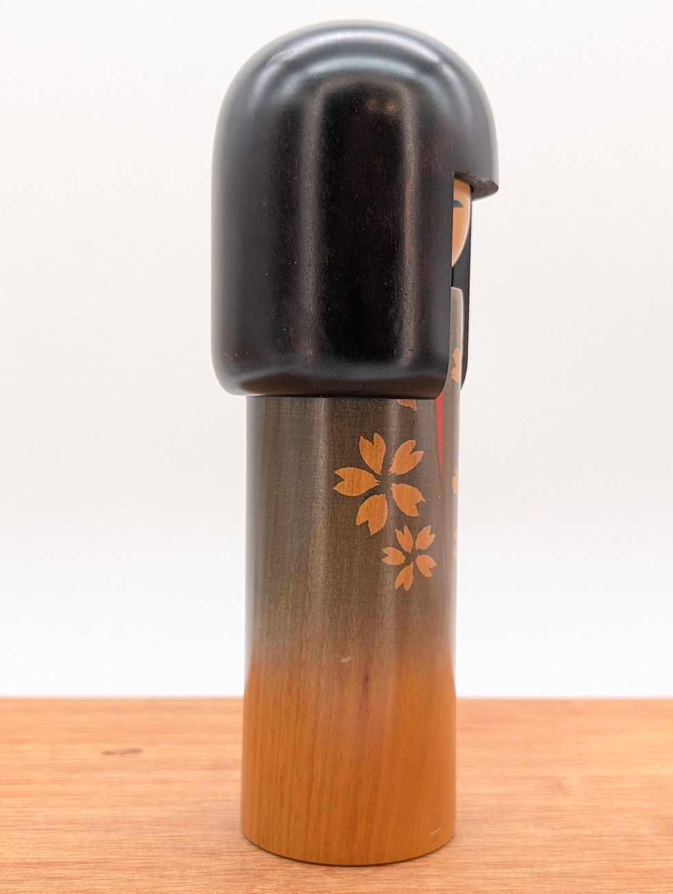 Miniature : Poupée Kokeshi vintage Usaburo Hanafubuki 21 cm