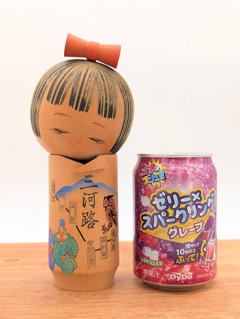 Miniature : Poupée Kokeshi créative vintage Mikawaji - 19 cm