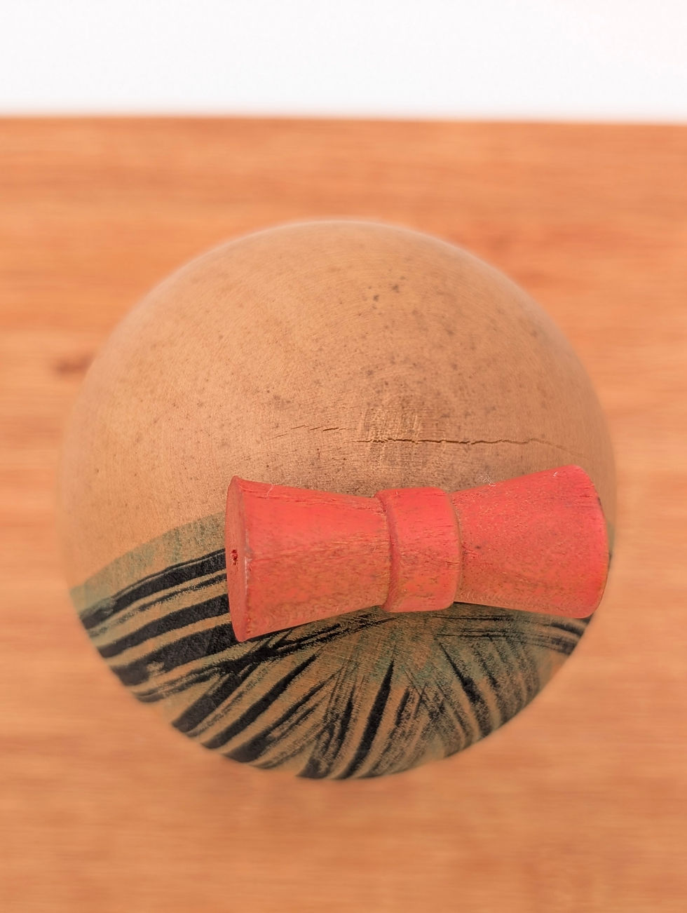 Miniature : Poupée Kokeshi créative vintage Mikawaji - 19 cm