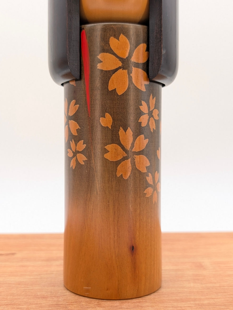 Miniature : Poupée Kokeshi vintage Usaburo Hanafubuki 21 cm