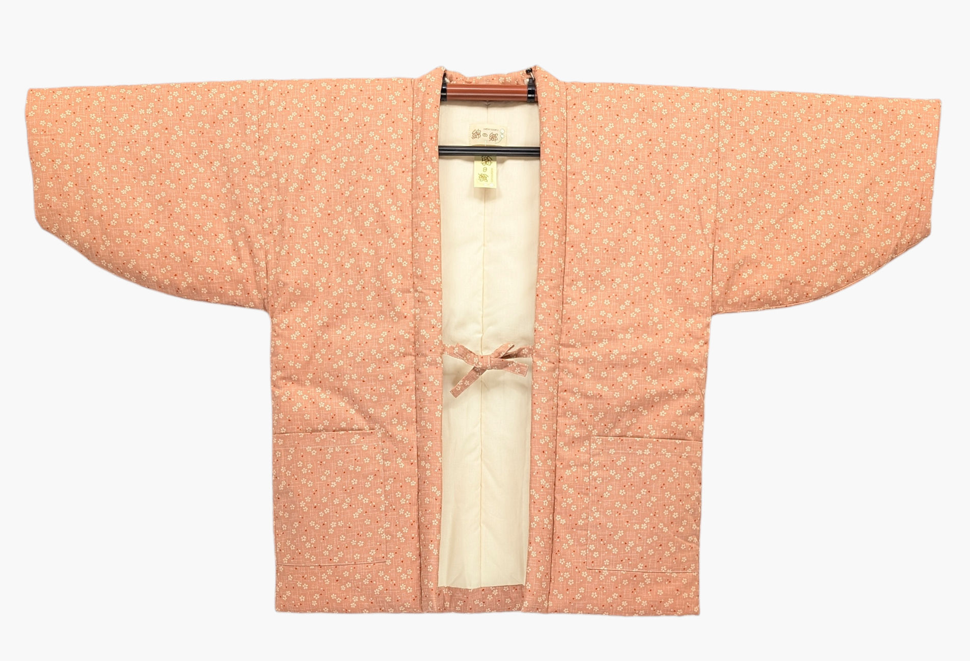 Manteau Japonais Motifs de Fleurs - Hanten