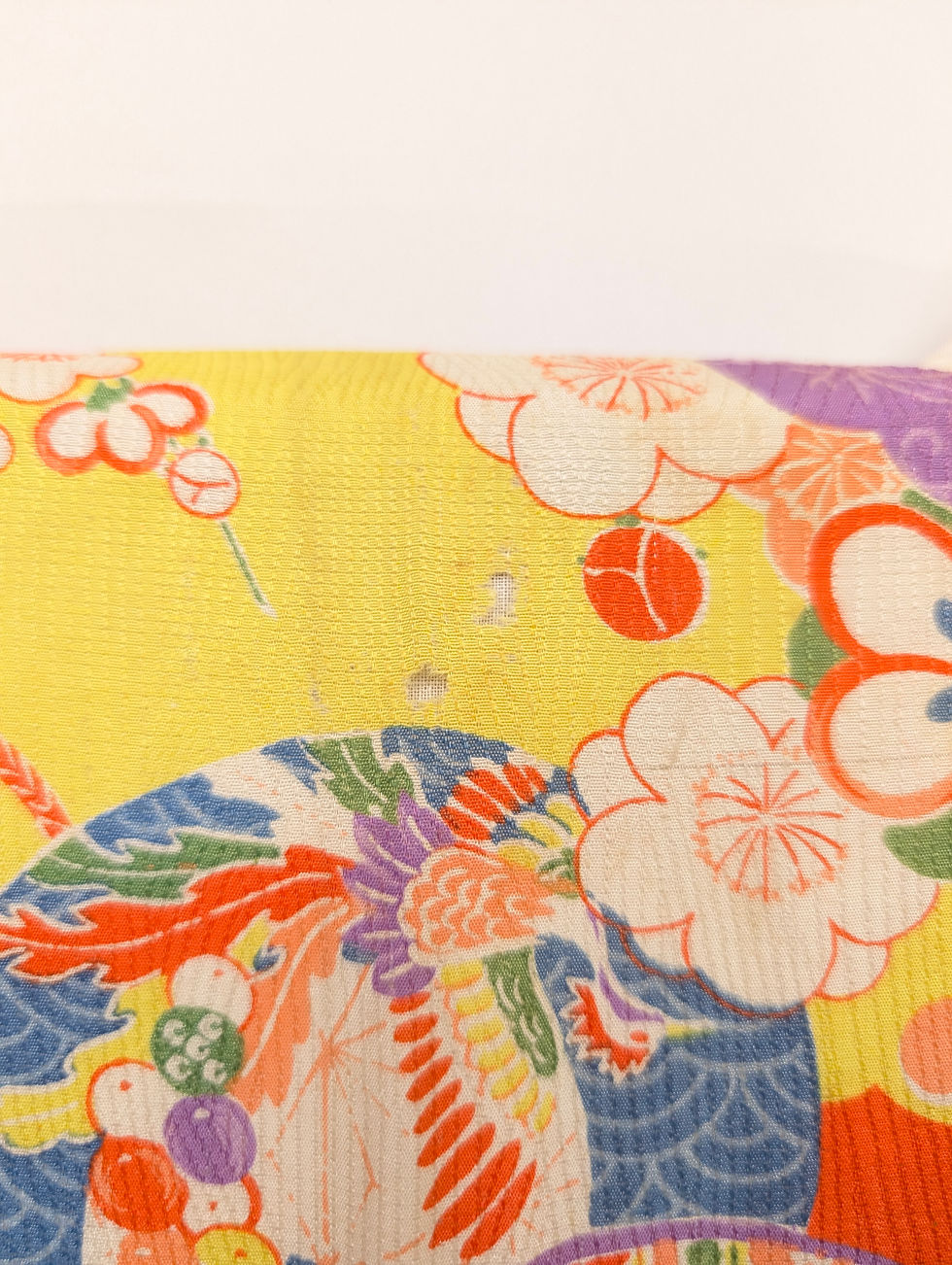 Miniature : Juban Vintage Japonais - Orange Corail & Fleurs