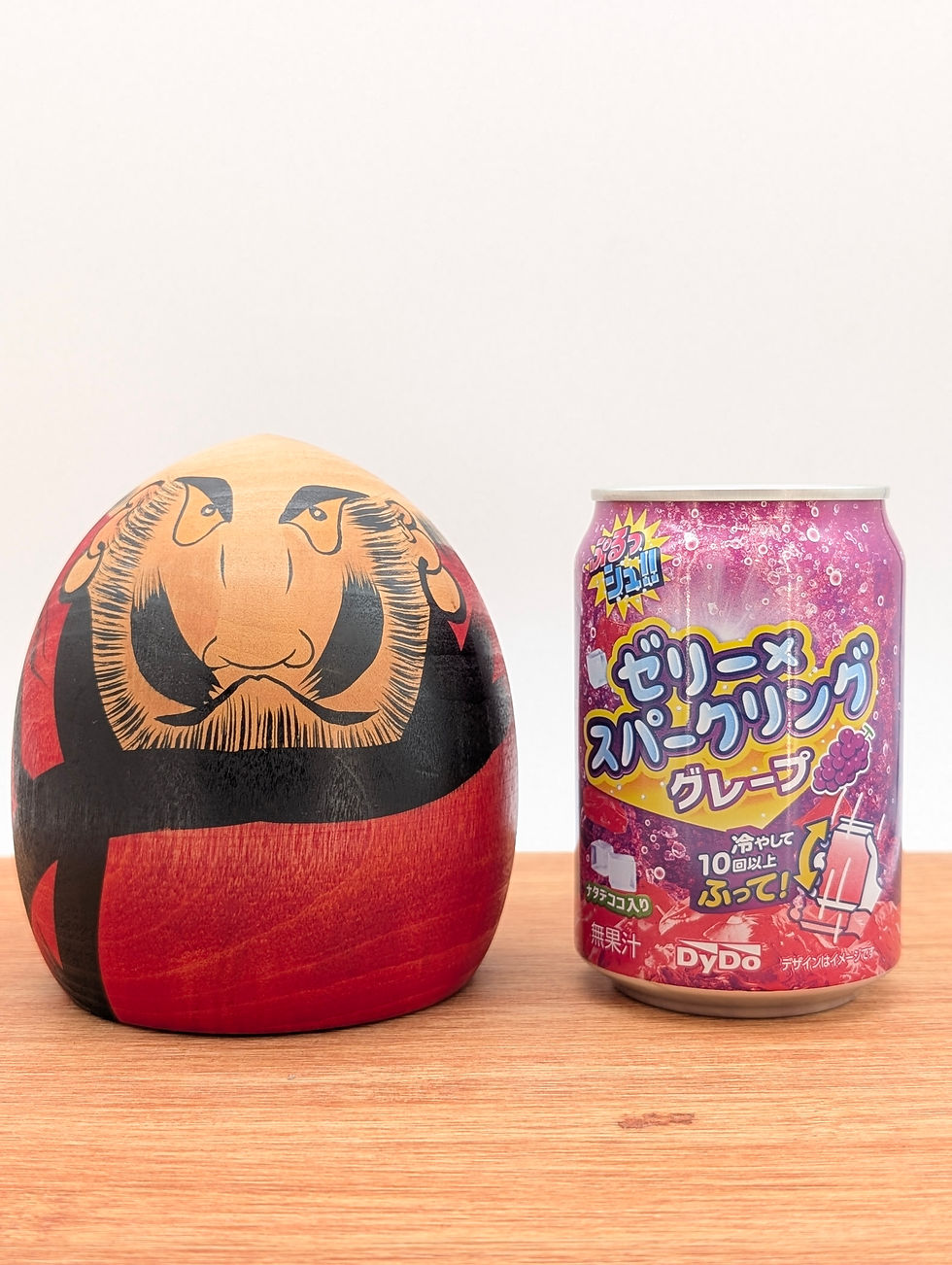 Miniature : Poupée Kokeshi Daruma Vintage en Bois - Symbole de Paix