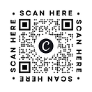 Black and White Simple Business QR Code Square Sticker.png