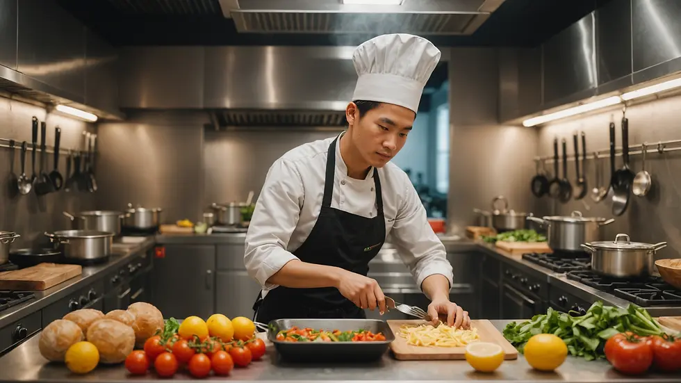 Preparing food in a cloud kitchen