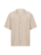 Naturel Linen Keten Kisa Kol Gomlek