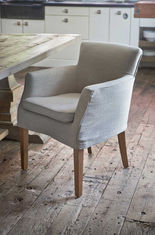 Rivièra Maison Eetkamerstoel 'Waverly' Linen, kleur Flax.jpg