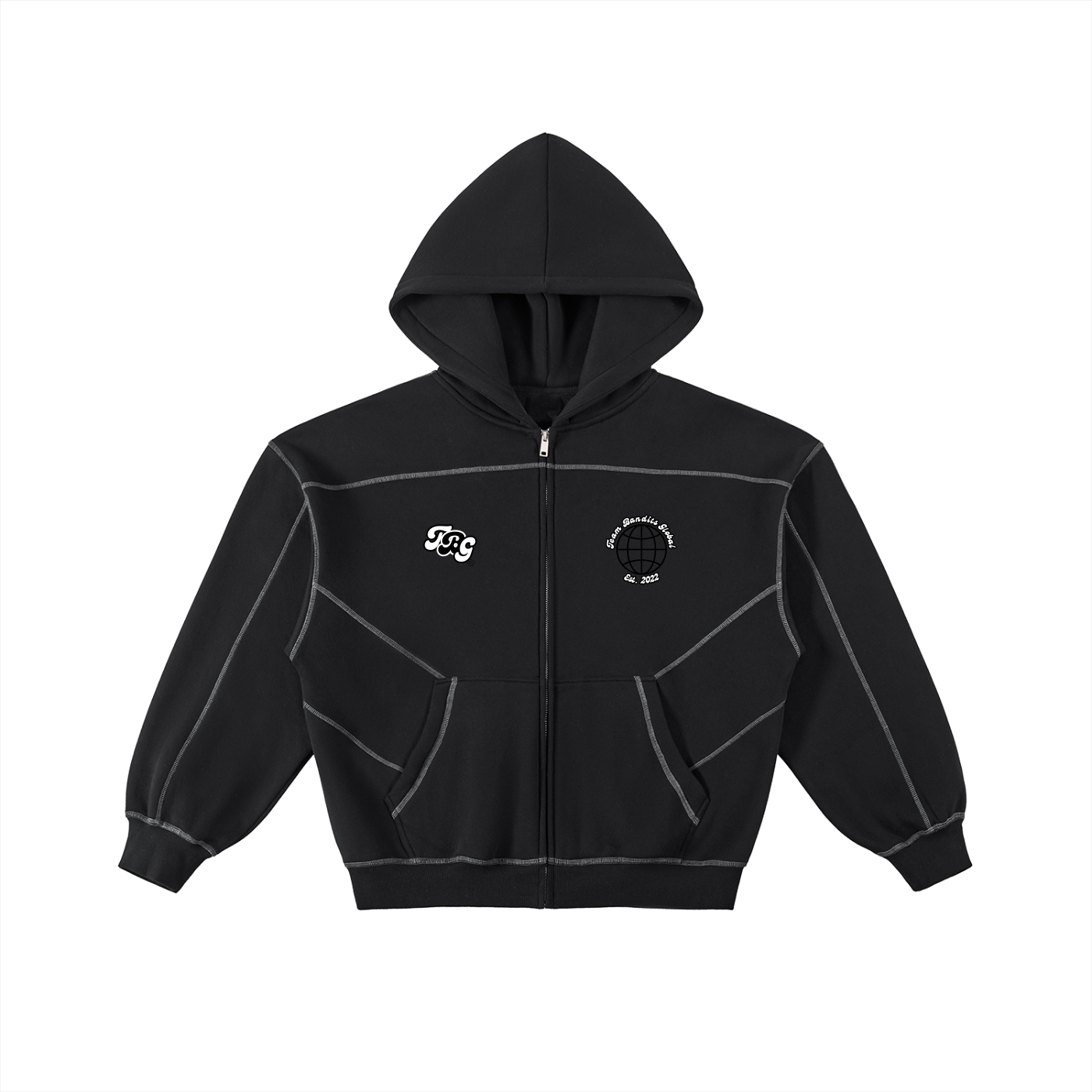 BOXY TBG HOODIES (WHITE & BLACK)