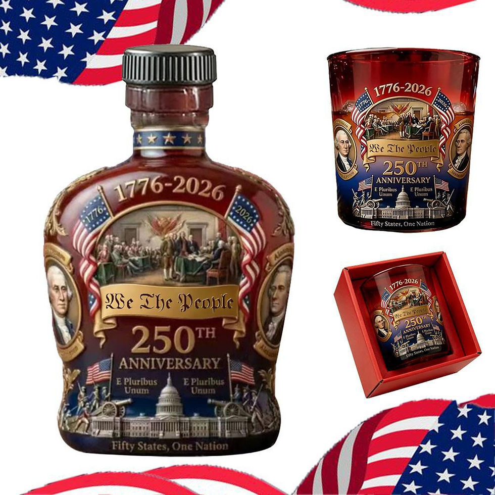 Thumbnail: 250 Anniversary USA Ornament, 250th Anniversary Commemorative Whiskey Bottle, Dr