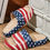 Thumbnail: Men's American Flag Pattern Design EVA Slides, Non Slip Quick-drying Open Toe Sl