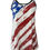 Thumbnail: Vintage American Flag Print V-Neck Cami Top - Soft Micro Elasticity, Contrast La