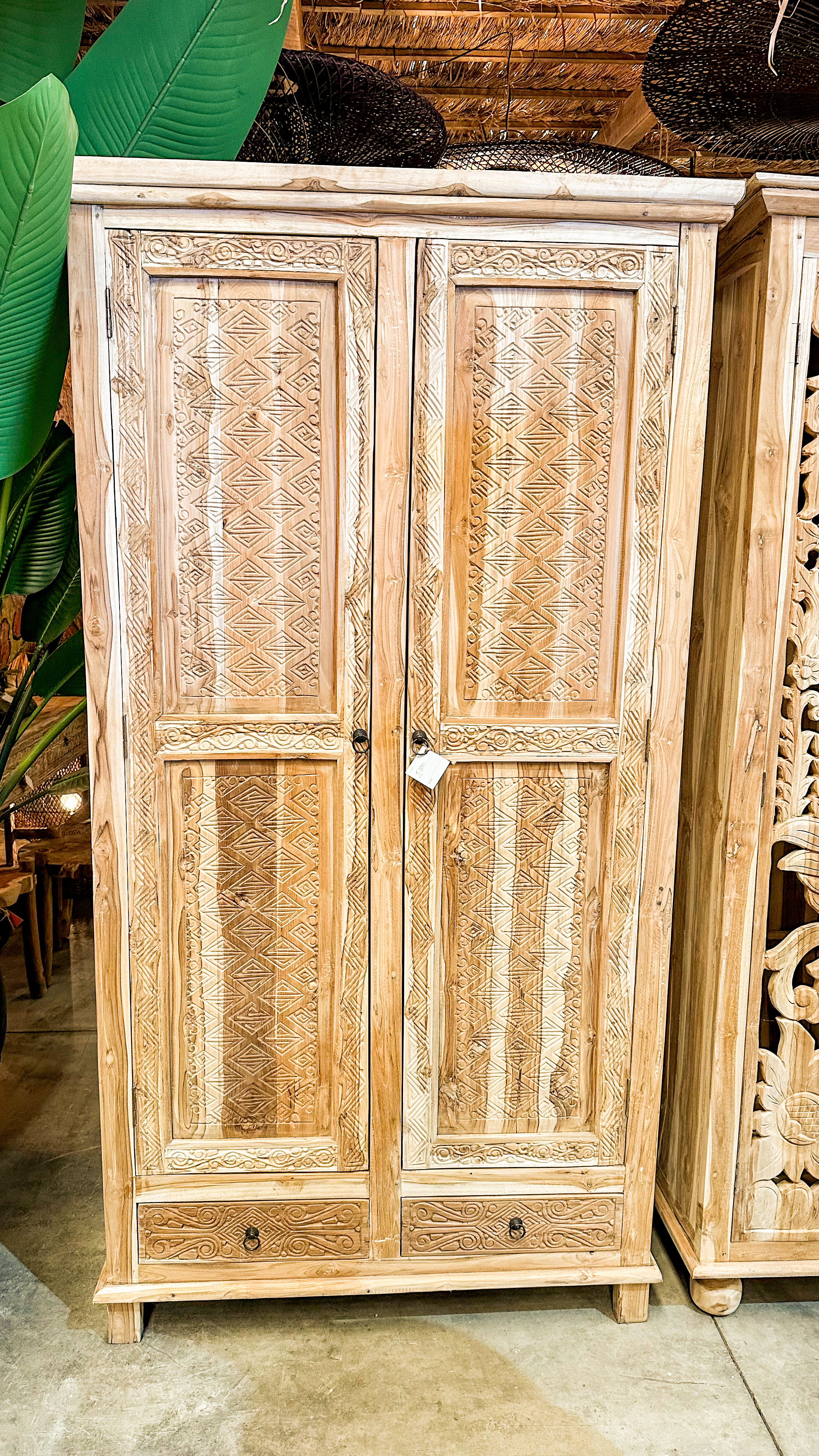 Timor style carved closet