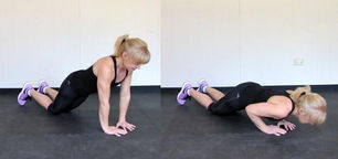 DIAMOND PUSH UP ON KNEES