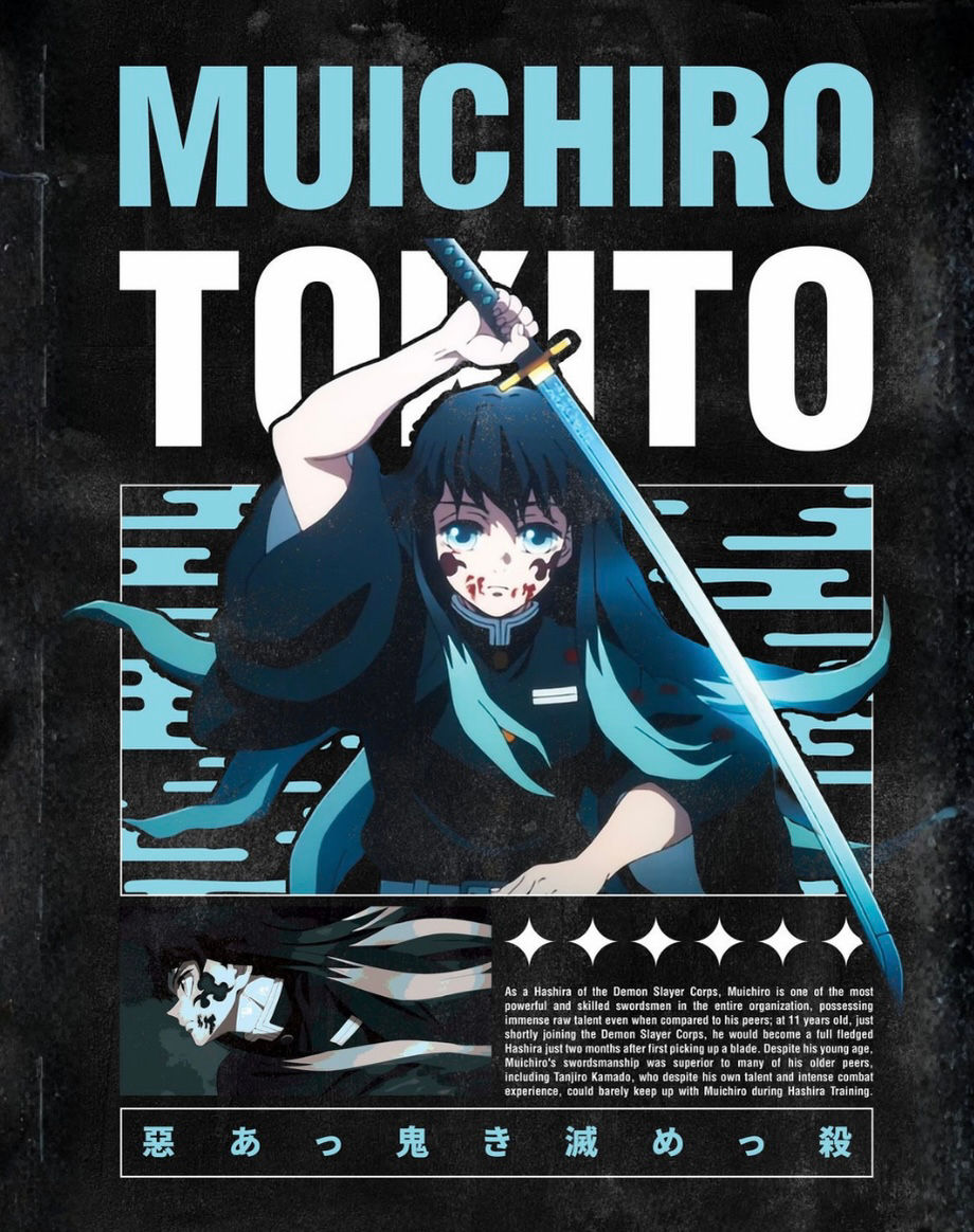 Thumbnail: Demon Slayer Muichiro Tokito Theme/ Premium NFC Acrylic Anime Keychain