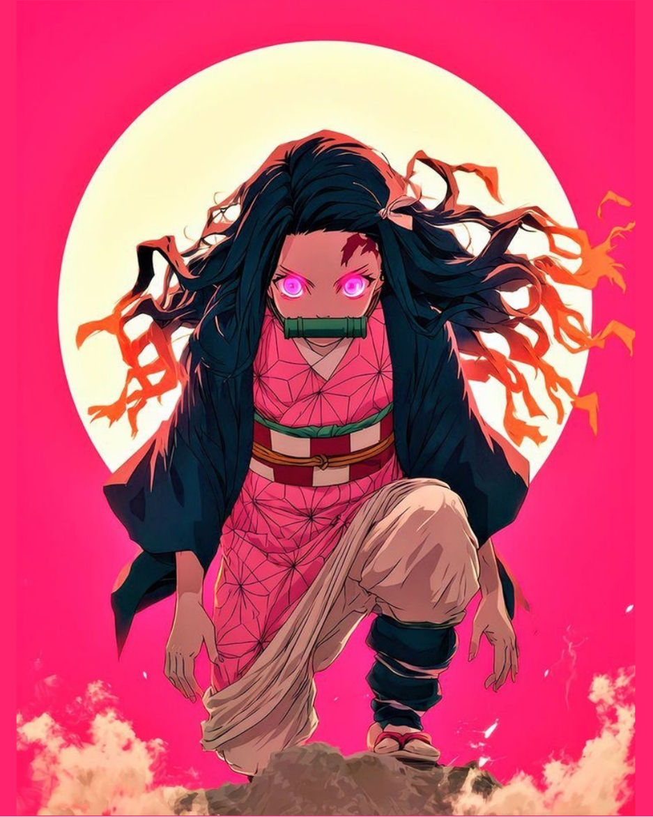 Thumbnail: Demon Slayer Nezuko Theme/ Premium NFC Acrylic Anime Keychain