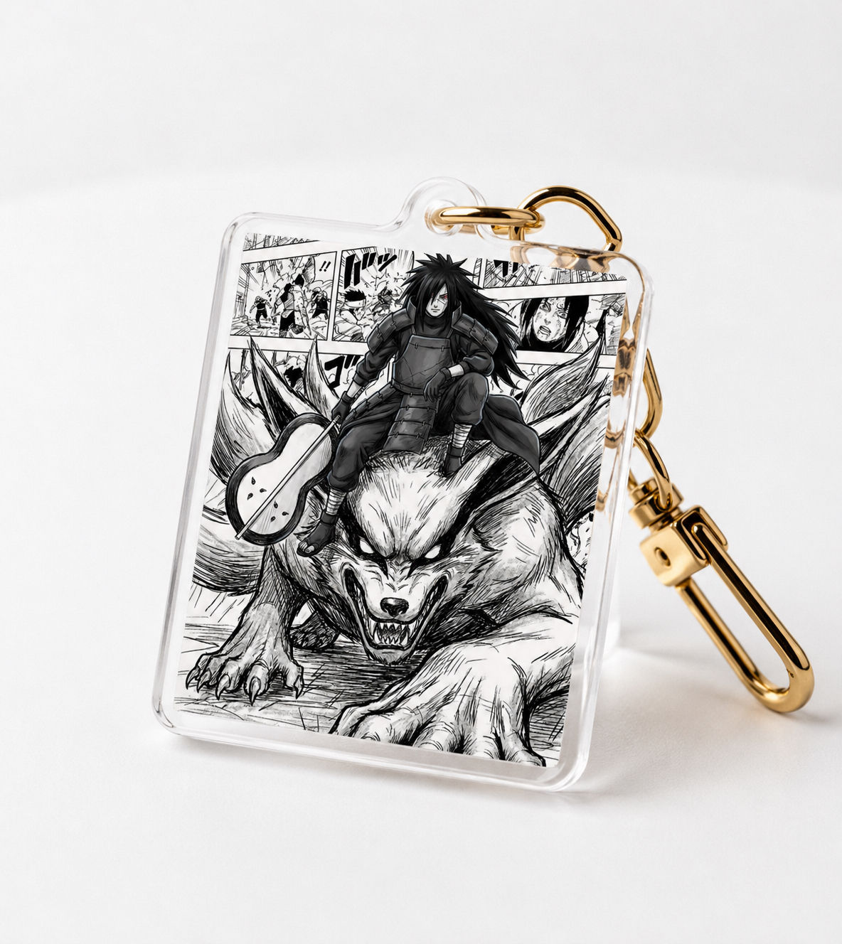 Naruto Madara Theme / Premium NFC Acrylic Anime Keychain