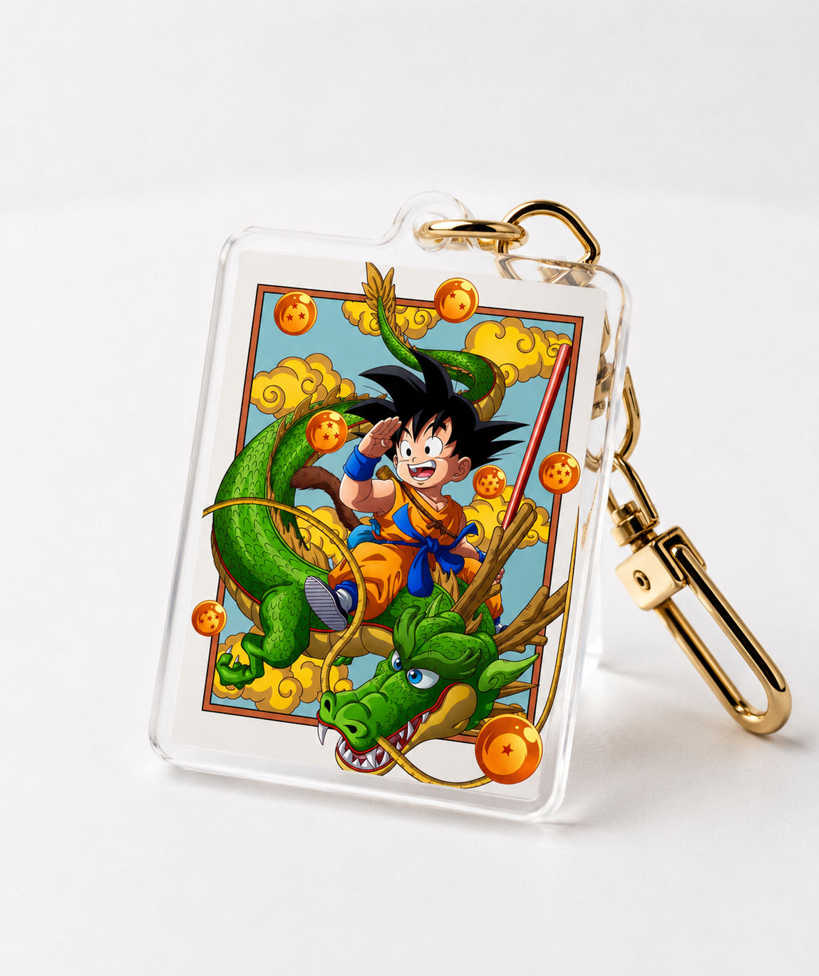 Dragon Ball Kid Goku Theme / Premium NFC Acrylic Anime Keychain