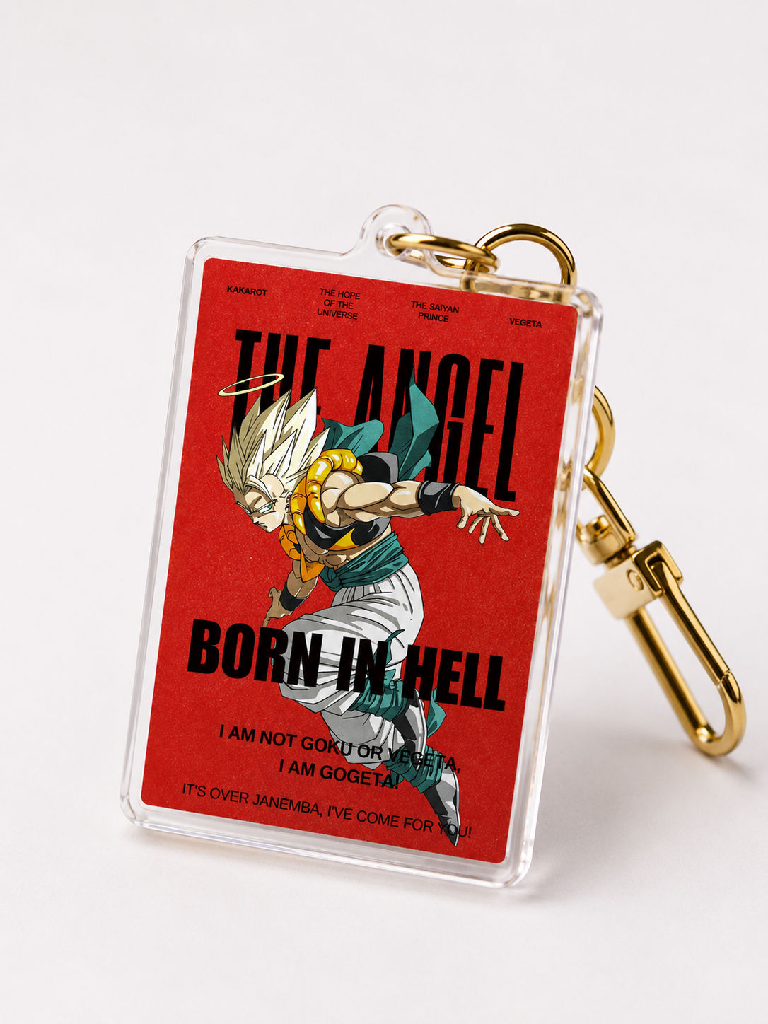 Dragon Ball Gogeta Theme / Premium NFC Acrylic Anime Keychain