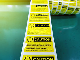AS caution label roll AdobeStock_2315246
