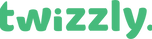 Twizzly grön logotyp