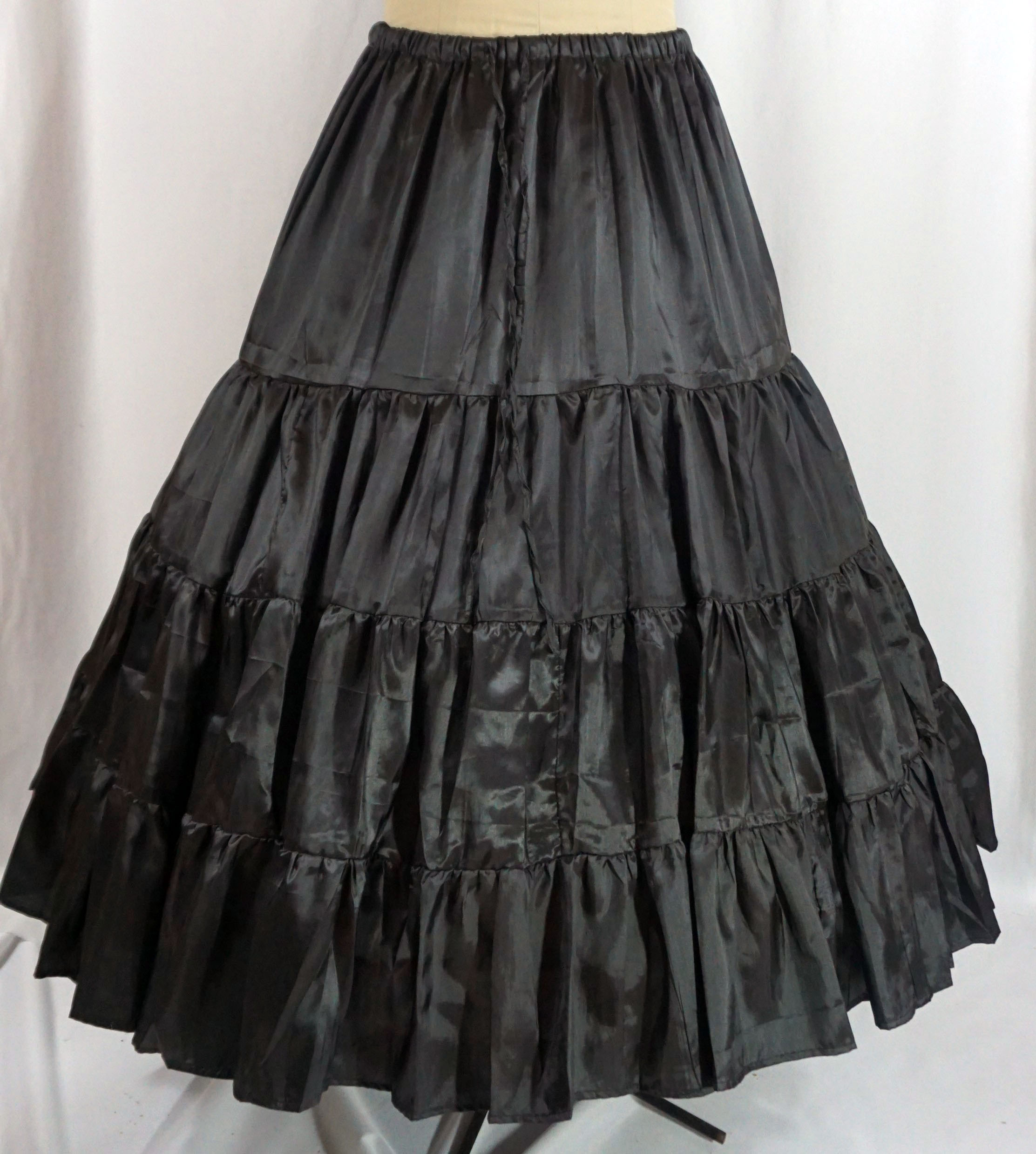 Silk Essence Tiered Skirt Cool Colors