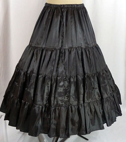 【IONSEOUL】FRILL LAYERED PT 5FM0039 Silk Essence Tiered Skirt Cool Colors | Fiona's Fineries