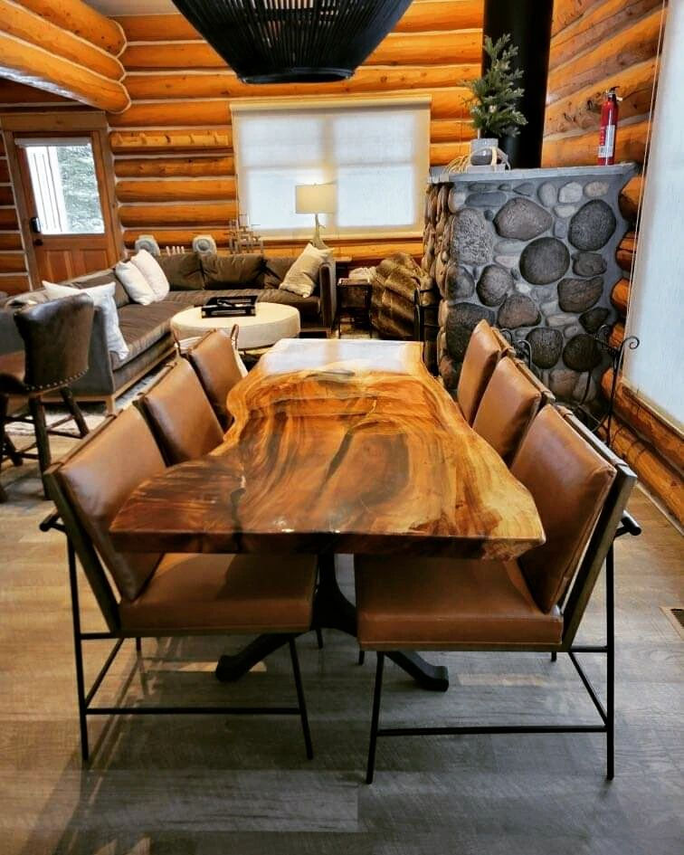 Custom Live Edge Epoxy Table
