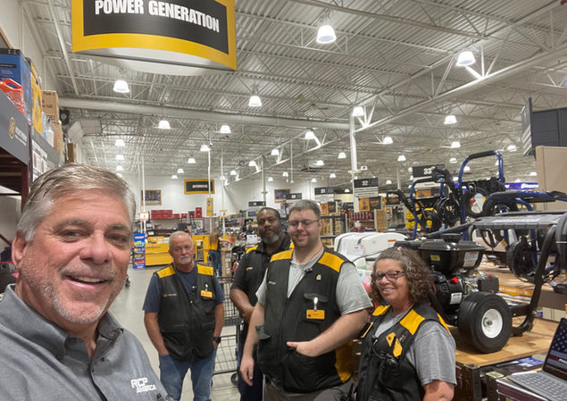 Mr Michael Lamb with Several Employees of Northern Tool