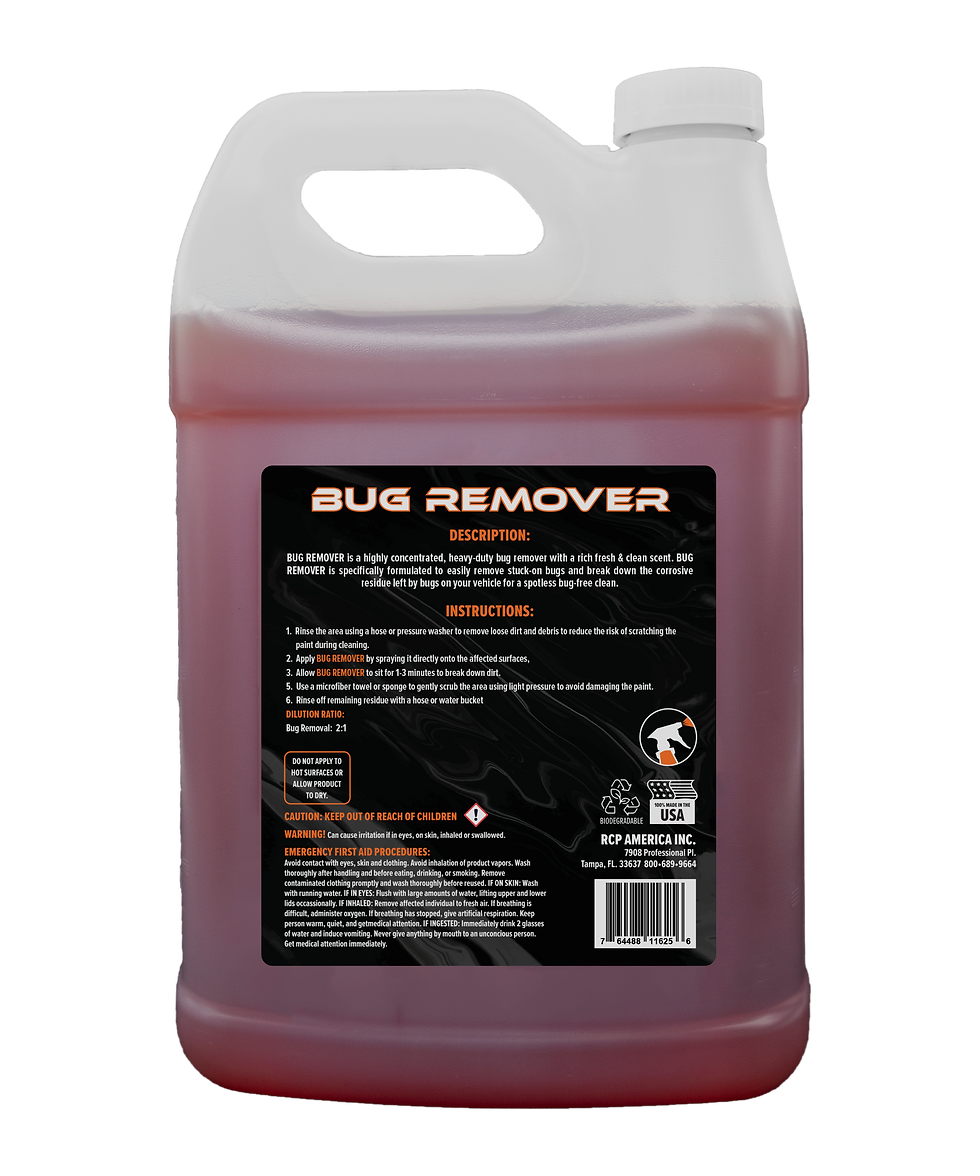 BUG REMOVER HEAVY DUTY CLEANER 1 GALLON BACK