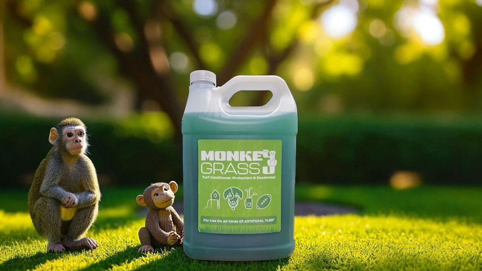 Monkey Grass 1 Gallon Bottle with Monkeys