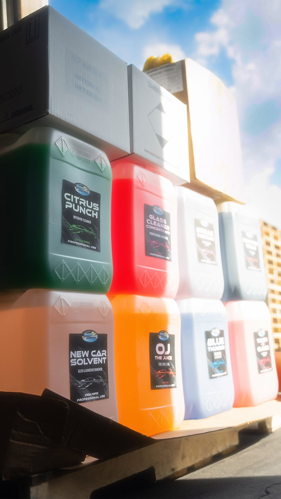 RCP America Products Stacked On A Pallet