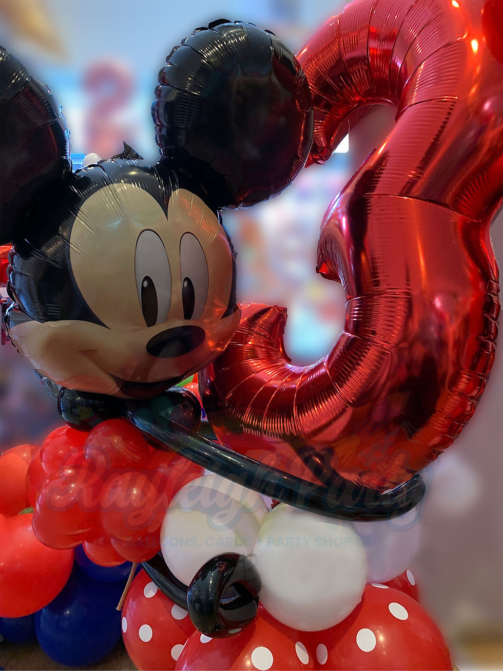 Thumbnail: Mickey Wrap Around Personalised Stand Up + Scatter Balloons