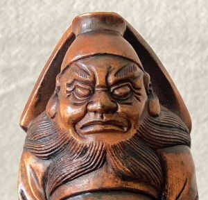 Wood Netsuke Shoki